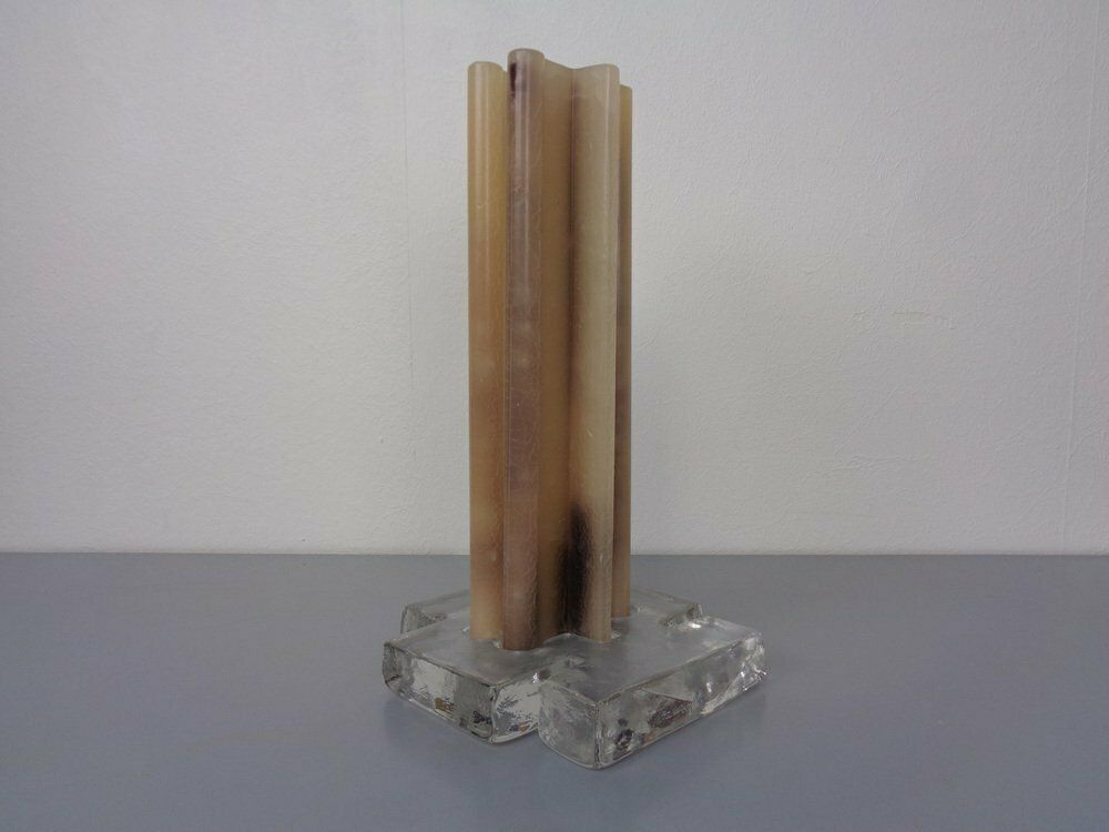 Scandinavien Glass Candleholder, 1960s photo 263.0