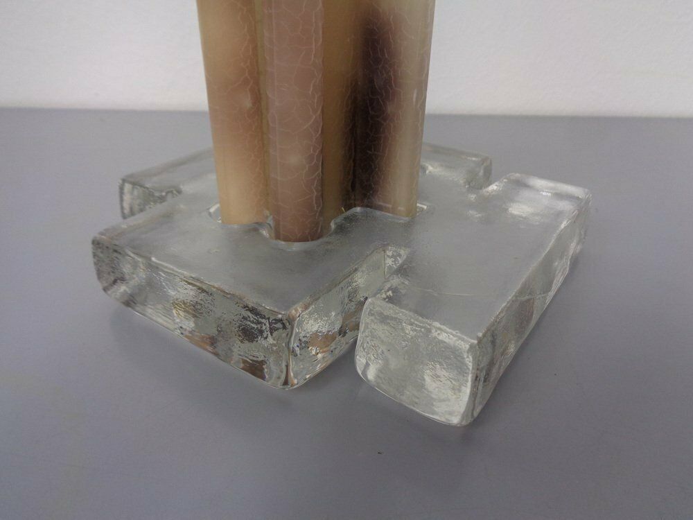 Home Decor Scandinavien Glass Candleholder, 1960s photo