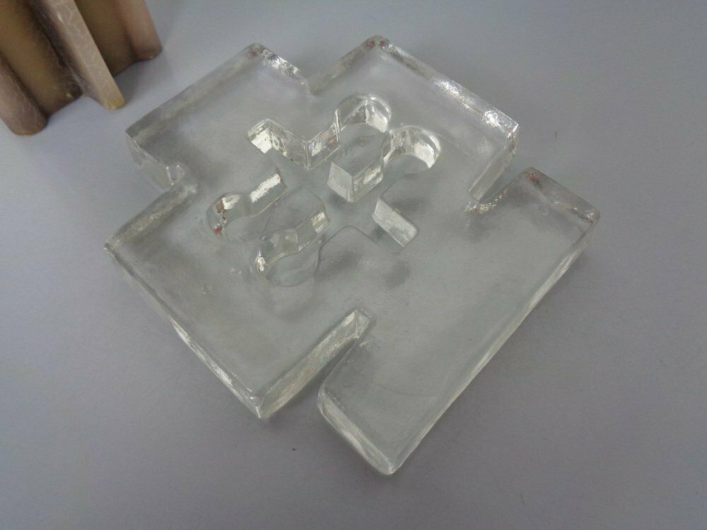 photo vintage Scandinavien Glass Candleholder, 1960s