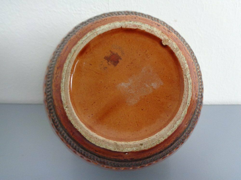 Italian Ceramic Cachepot By Aldo Londi For Bitossi, 1960s photo vinterior