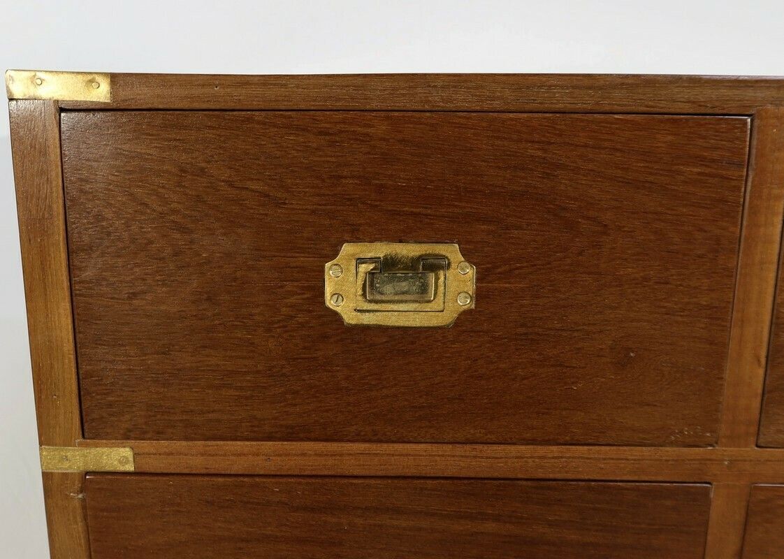 photo furniture Navy Chest Of Drawers In Solid Teak, India   Xxth