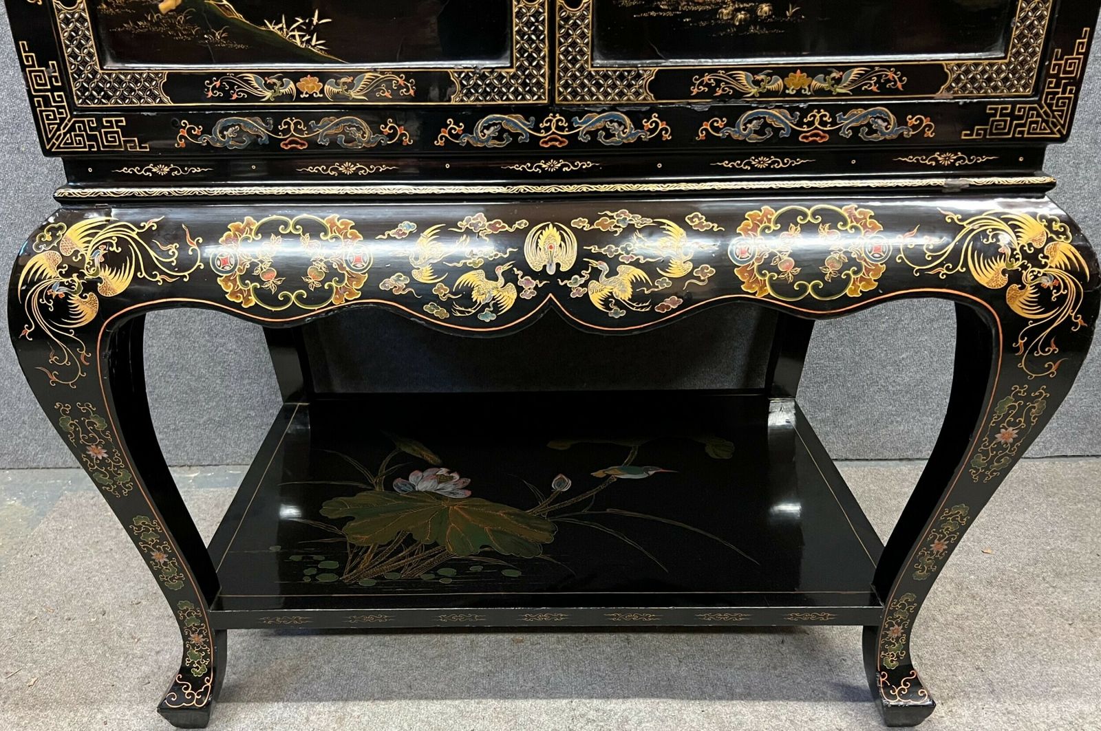 Stunning Large Chinoiserie Cocktail Cabinet photo Furniture