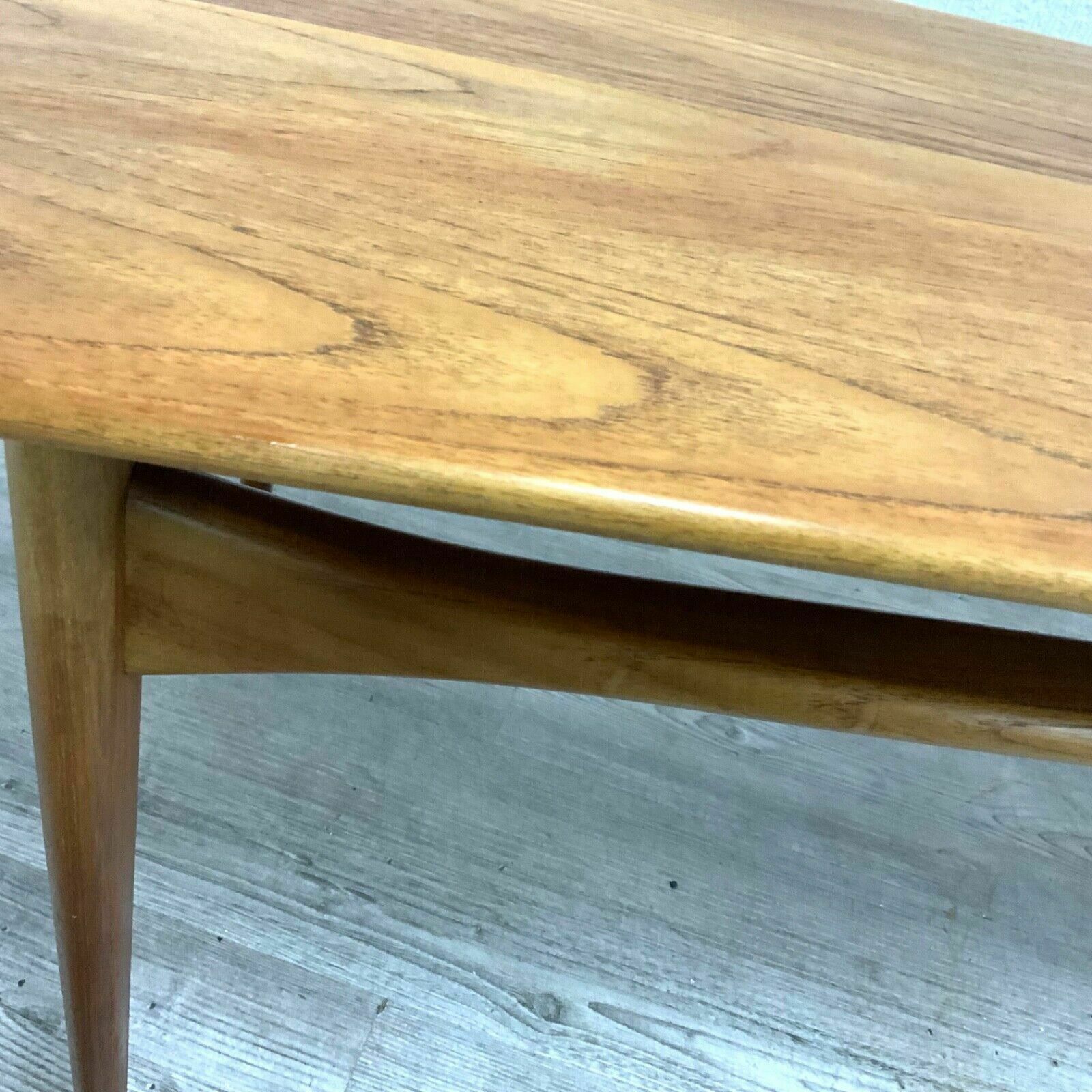 Danish Solid Teak Coffee Table By Edvard Kindt Larsen For France And Son photo vinterior