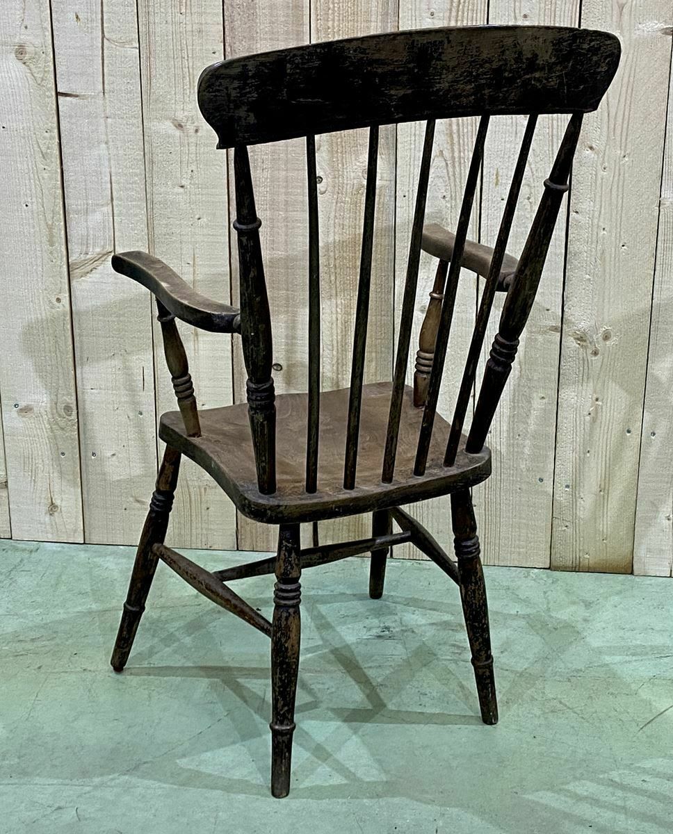 English Elm Armchair Late 19th Century photo for sale