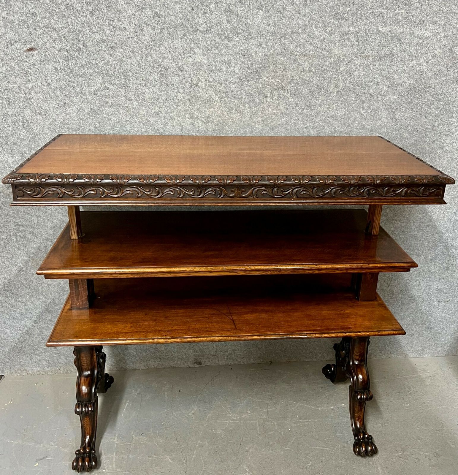 Antique Rise And Fall Dumb Waiter Buffet photo Furniture