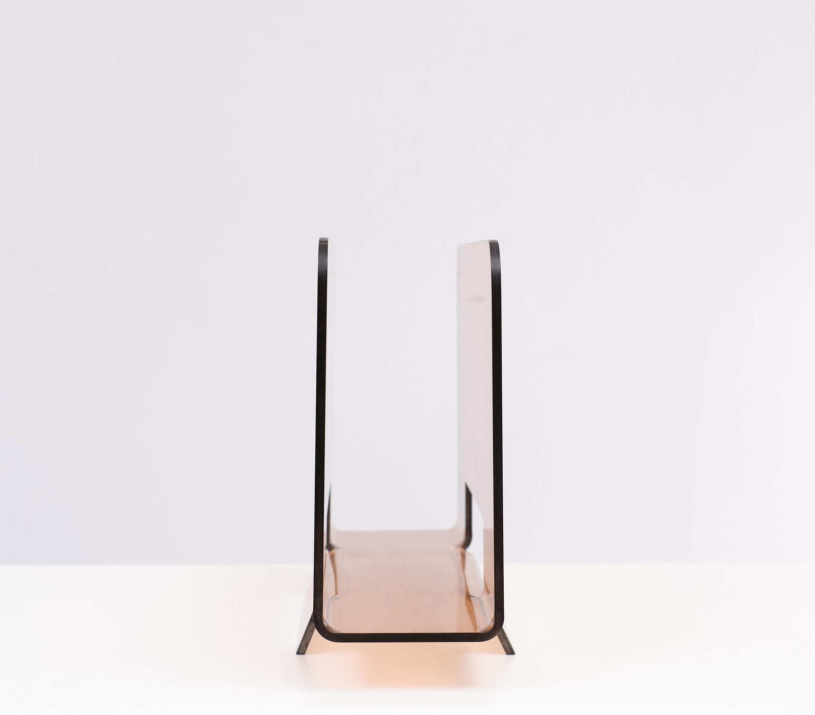 Smoked Lucite Magazine Rack France 1970s photo furniture