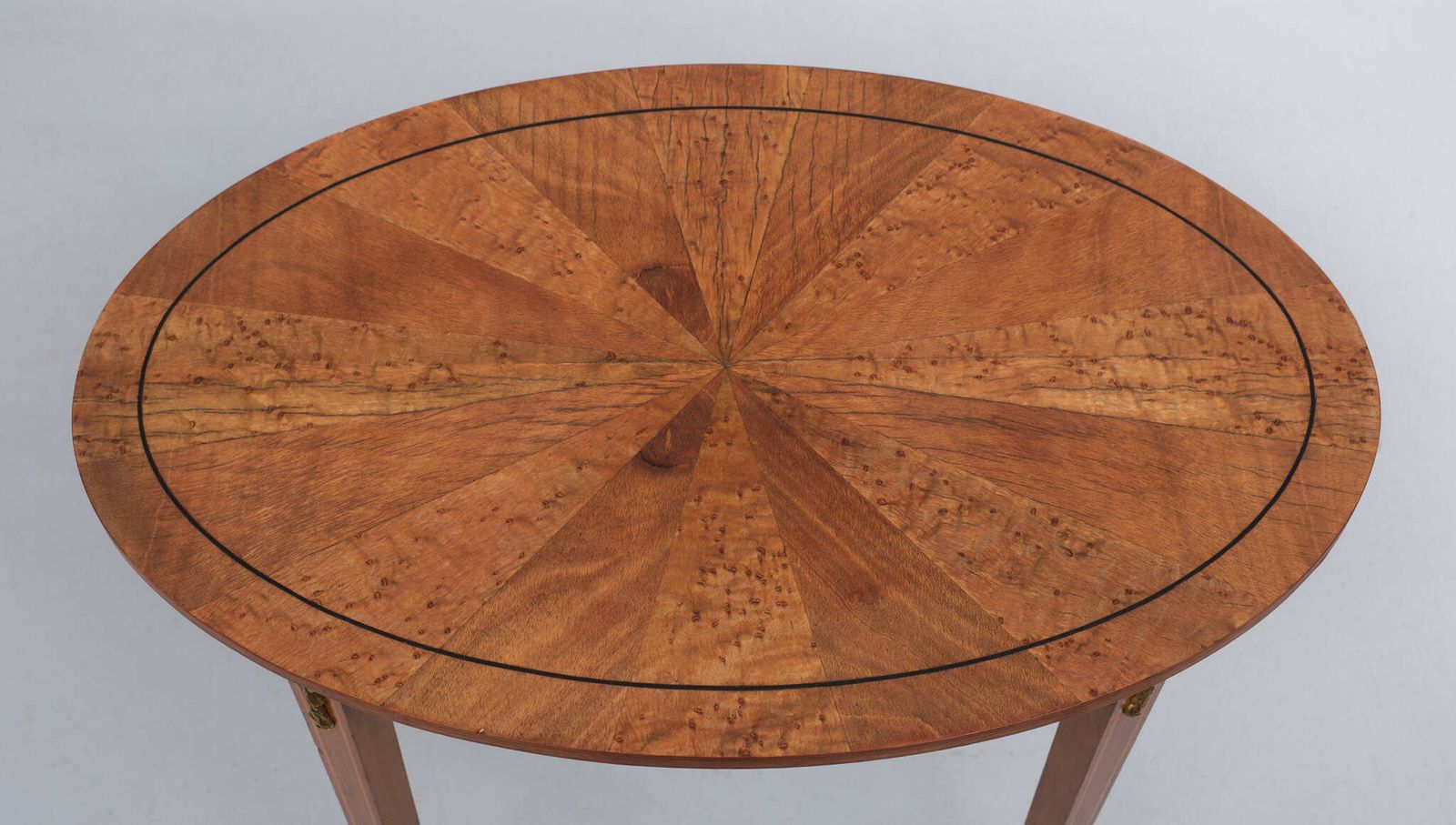 Antique Oval France Center Table, 1870 photo vinterior