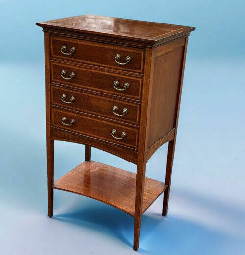 Exwardian Inlaid Mahogany Filing Drawers