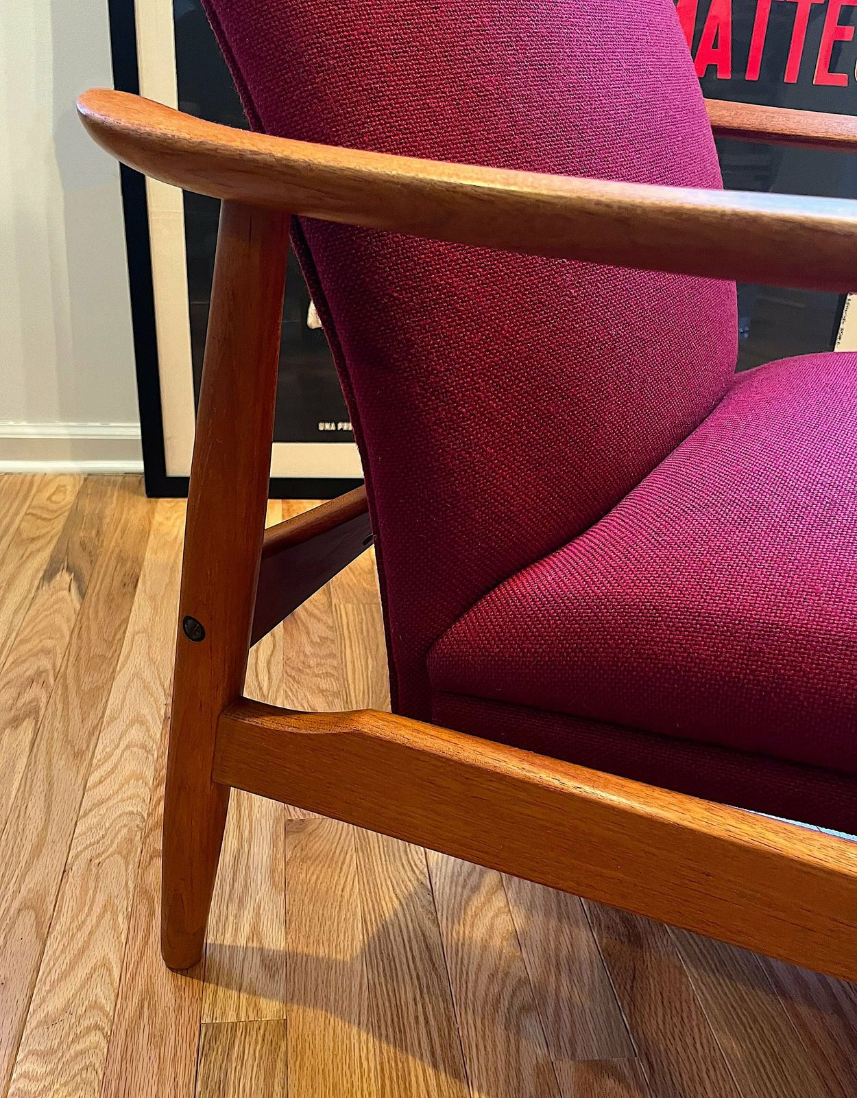 Danish Modern Søren Ladefoged Reclining Teak Lounge Chair And Ottoman photo Furniture