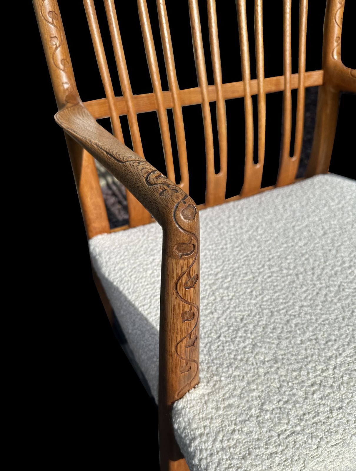 Oak Rocking Chair Model Ml33 By Hans .Wegner For Mikael Laursen photo Furniture