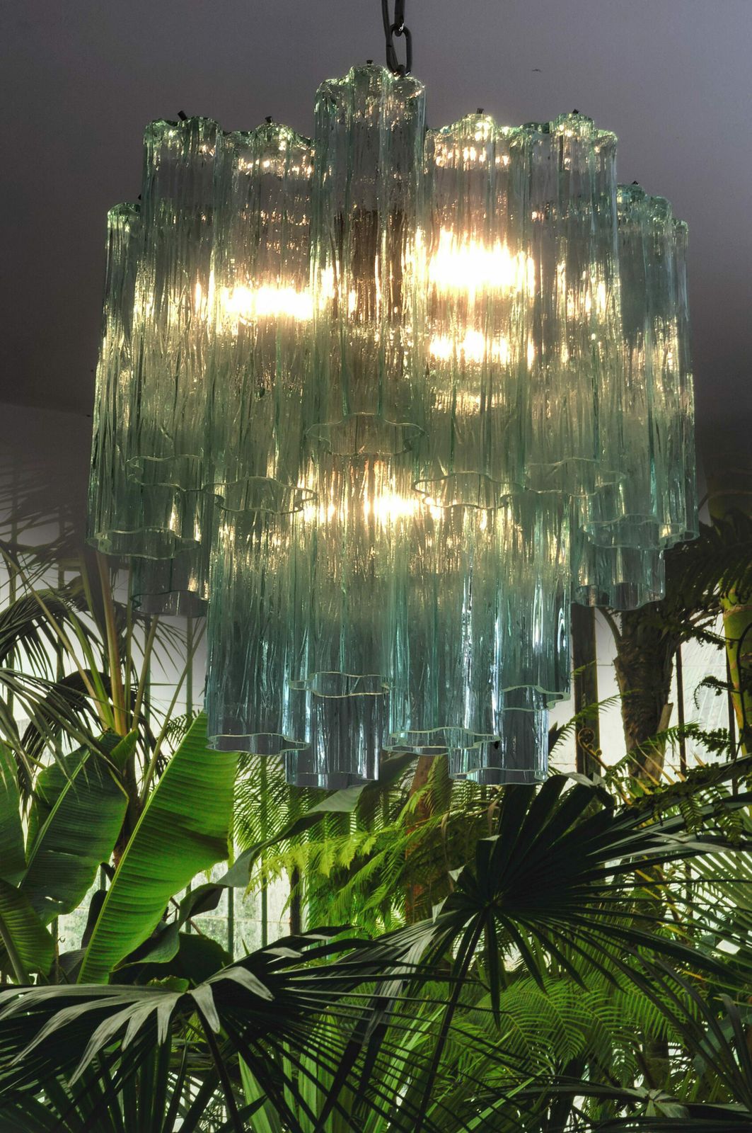 photo for sale Green Wather Tronchi Murano Glass Chandelier D50