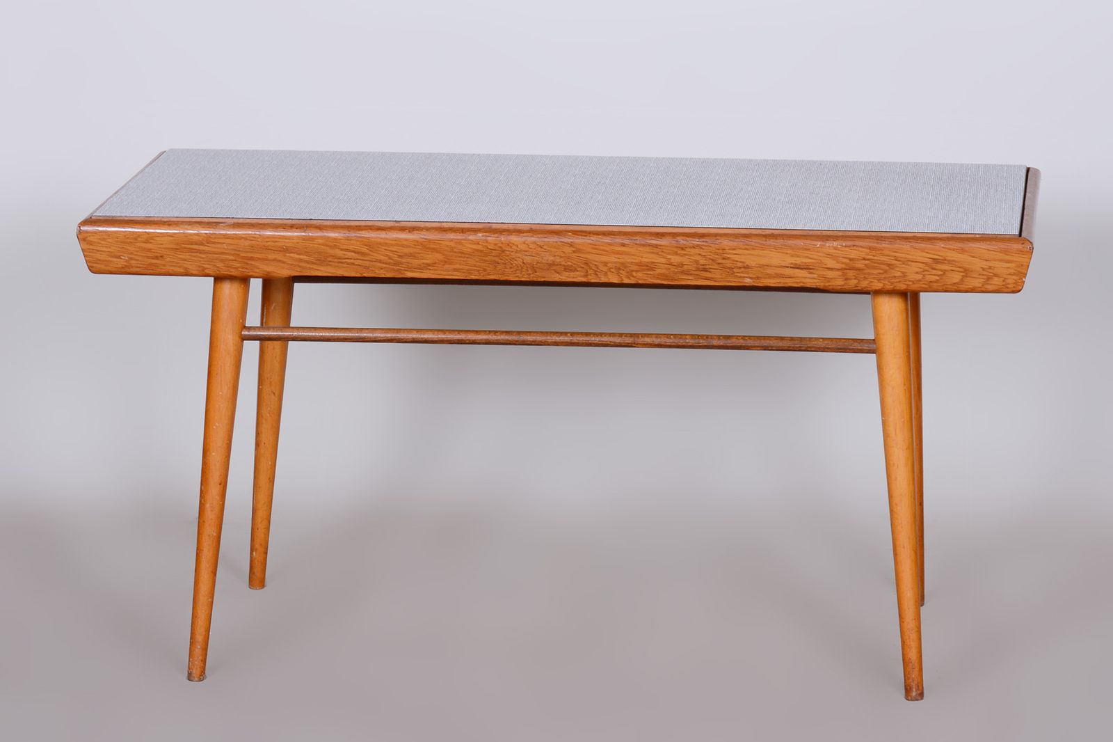 Oak Midcentury Coffee Table, Well Preserved Condition, Czechia, 1950s photo furniture