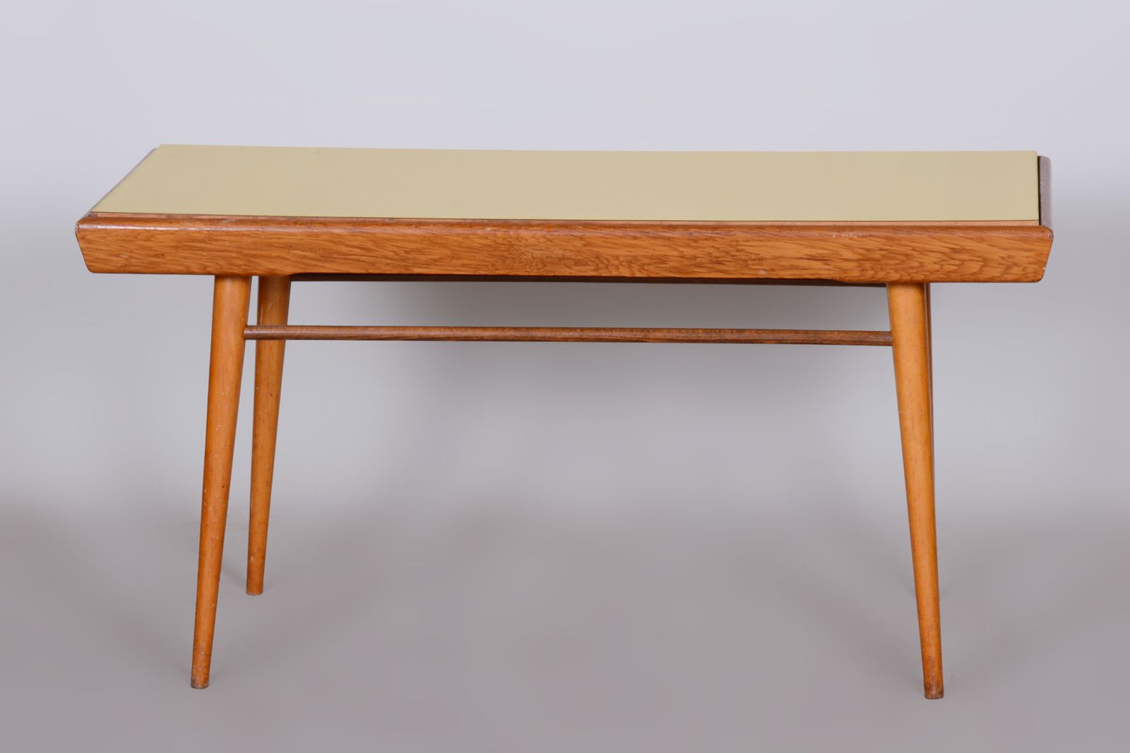 Oak Midcentury Coffee Table, Well Preserved Condition, Czechia, 1950s photo for sale
