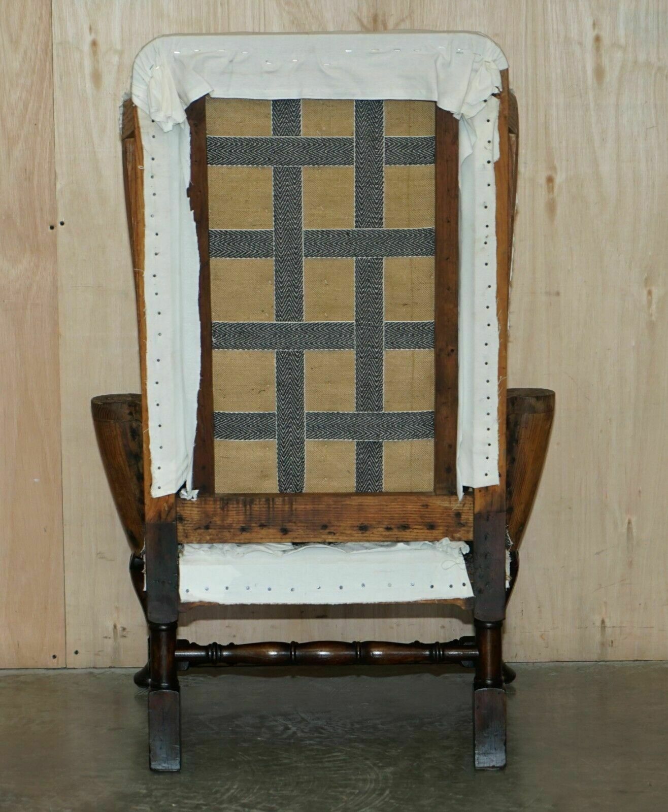 photo buy Pair Of Antique Georgian Deconstructed Wingback Armchairs William Morris Arms