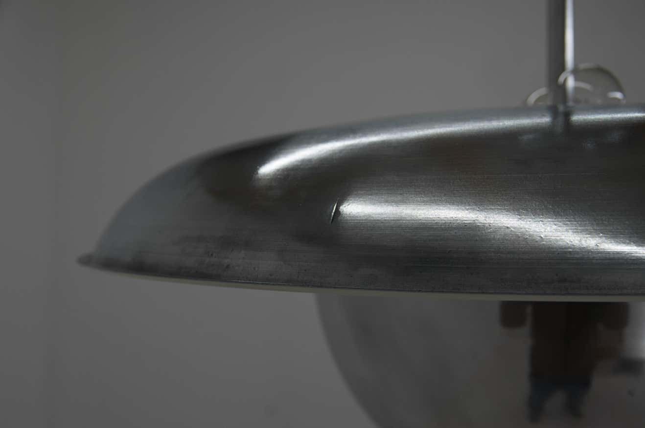 Rare Bauhaus Chandelier By Ias, 1930s, Restored photo vintage