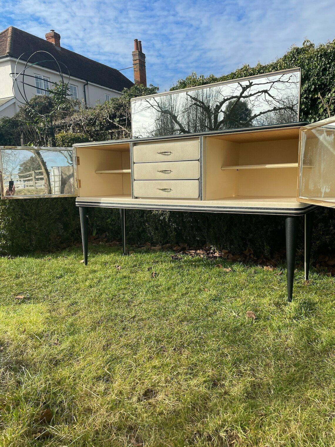 Mid Century Modern Hollywood Regency Umberto Mascagni Sideboard/Credenza photo buy