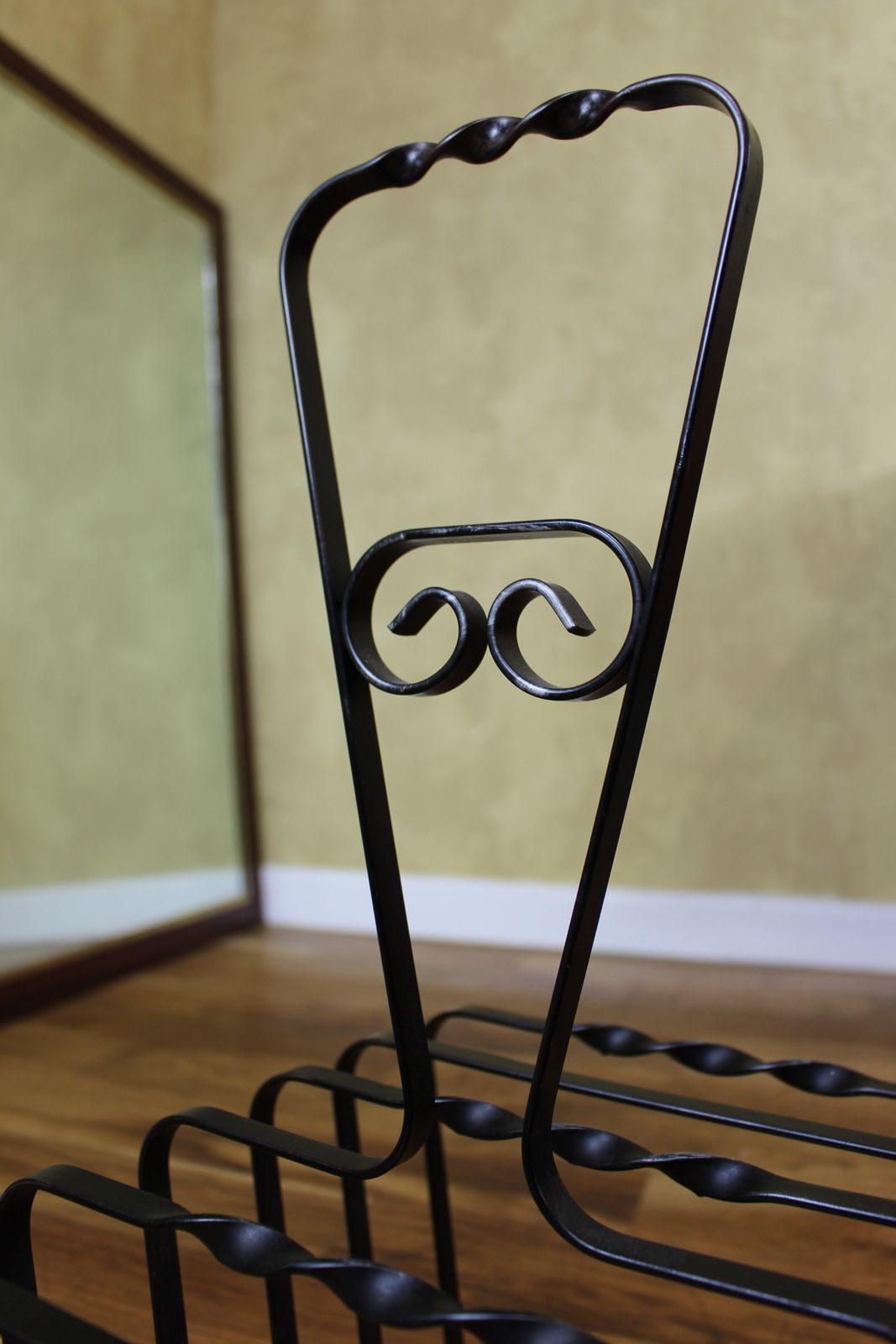 Cute 1970’s Tile And Wrought Iron Magazine Rack photo 67.5