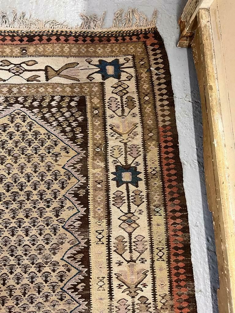 photo for sale Antique Caucasian Shirvan Kilim Rug C. 1900