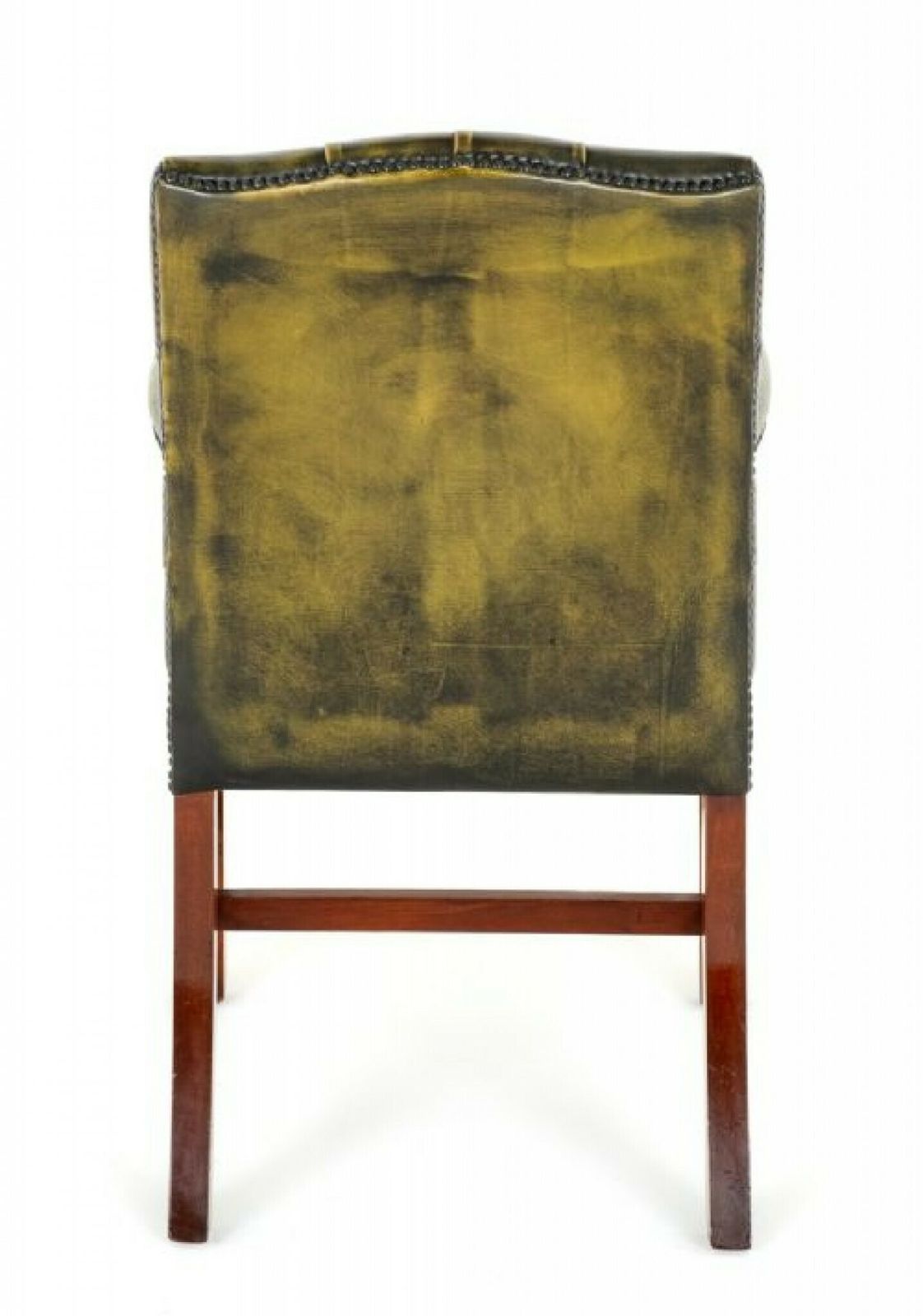 Georgian Revival Arm Chair Leather Gainsborough photo vinterior