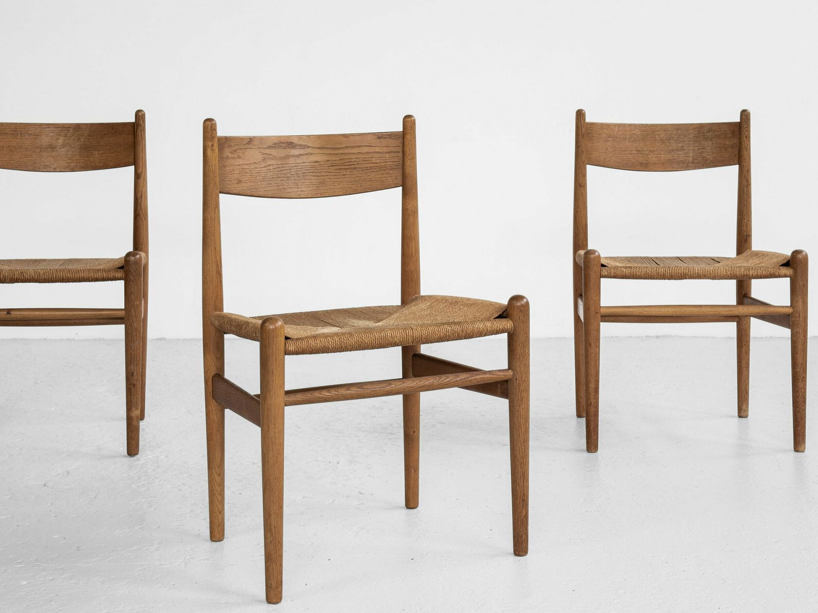 Midcentury Danish Ch36 Chair In Oak By Hans Wegner For Carl Hansen & Søn photo for sale