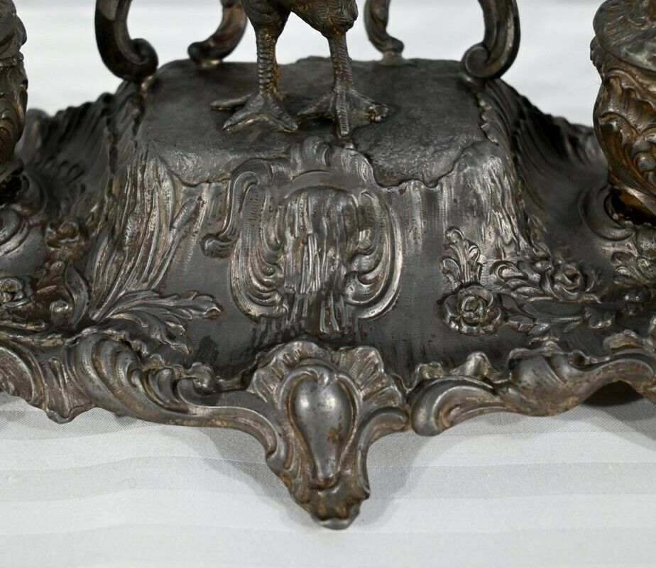 903.31 Pewter Inkwell, Signed A.Bossu   Late 19th Century photo