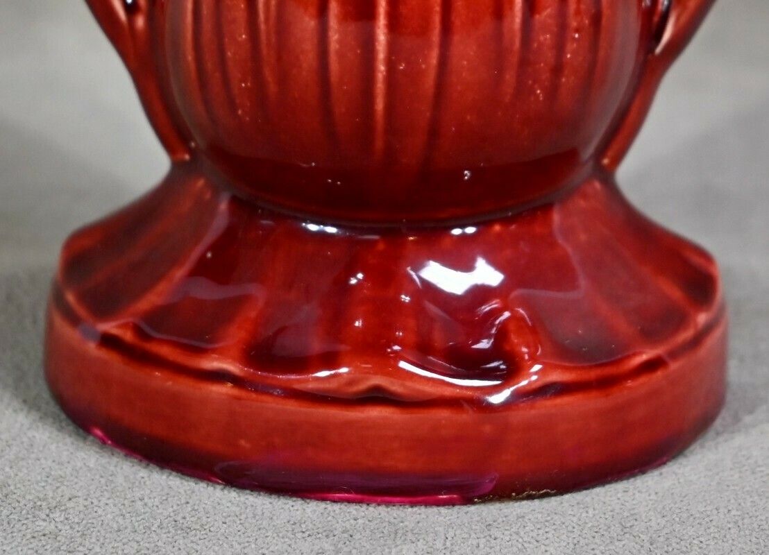 1252.48 Pair Of Earthenware Vases, Stamped Digoin Sarreguemines   Late 19th Century photo