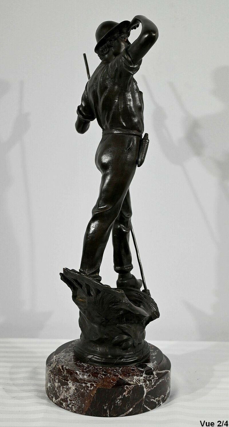 2595.6 Bronze “The Reaper”, Signed E.Aizelin – 2nd Part Of The 19th Century photo