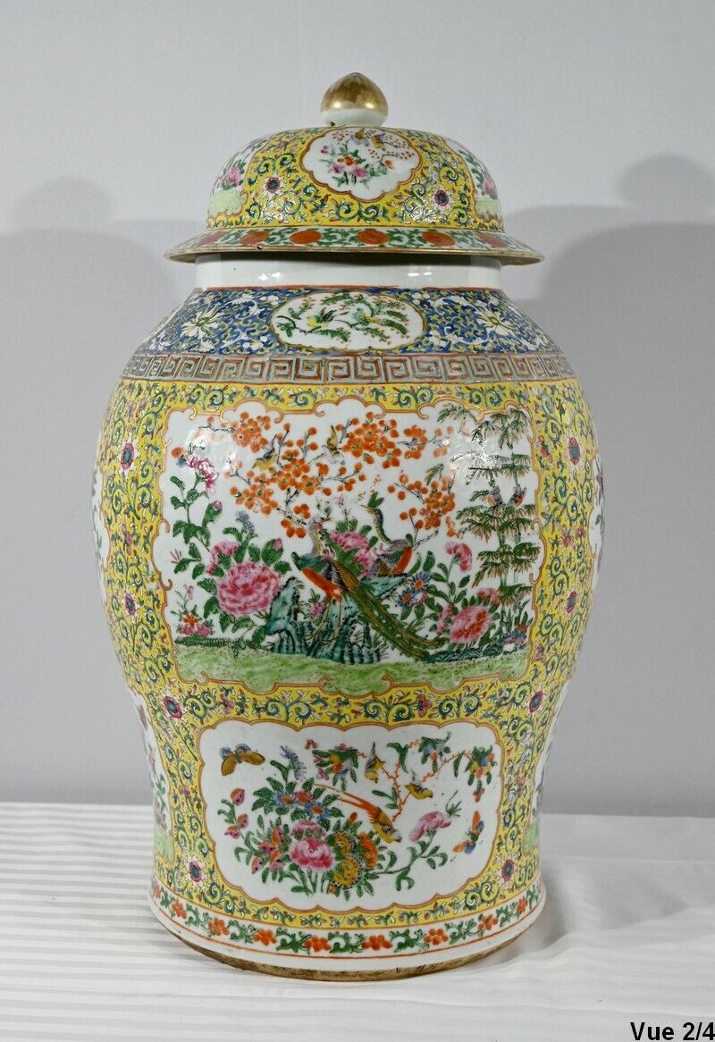 Home Decor Important Porcelain Vase, Canton   Late 19th Century photo