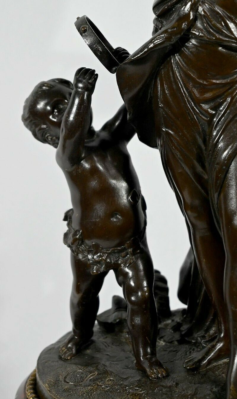 photo for sale Bronze "The Childhood Of Silenus", After Clodion   2nd Part Of The 19th Century