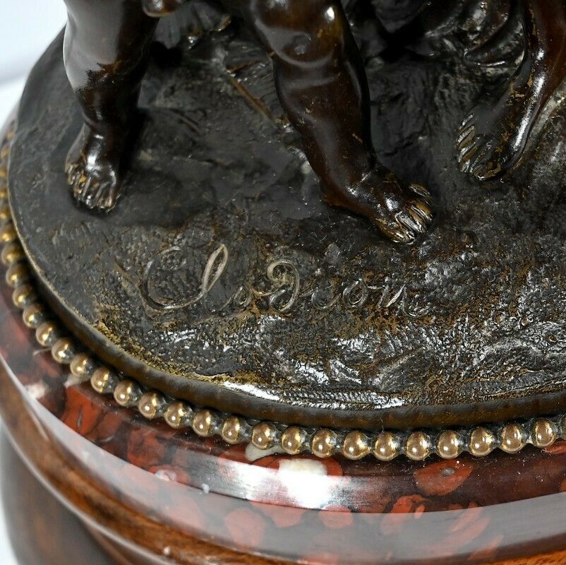 5199.44 Bronze "The Childhood Of Silenus", After Clodion   2nd Part Of The 19th Century photo