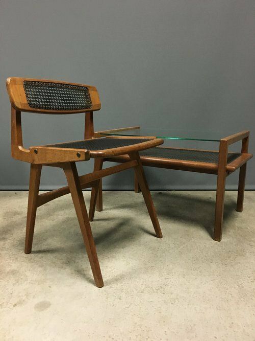 Roger Landault Chair And Coffee Table Set From The 1950’s photo vinterior