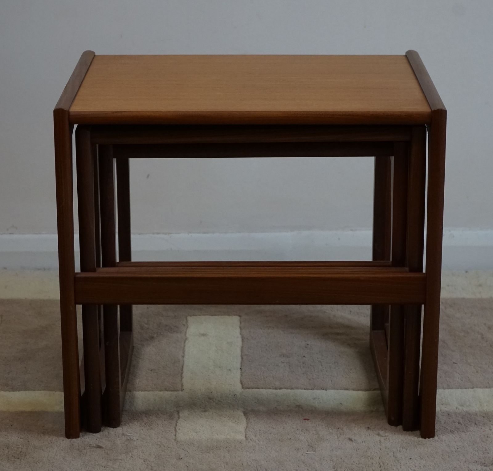 A G Plan Teak Nest Of Three Occasional Tables photo vintage