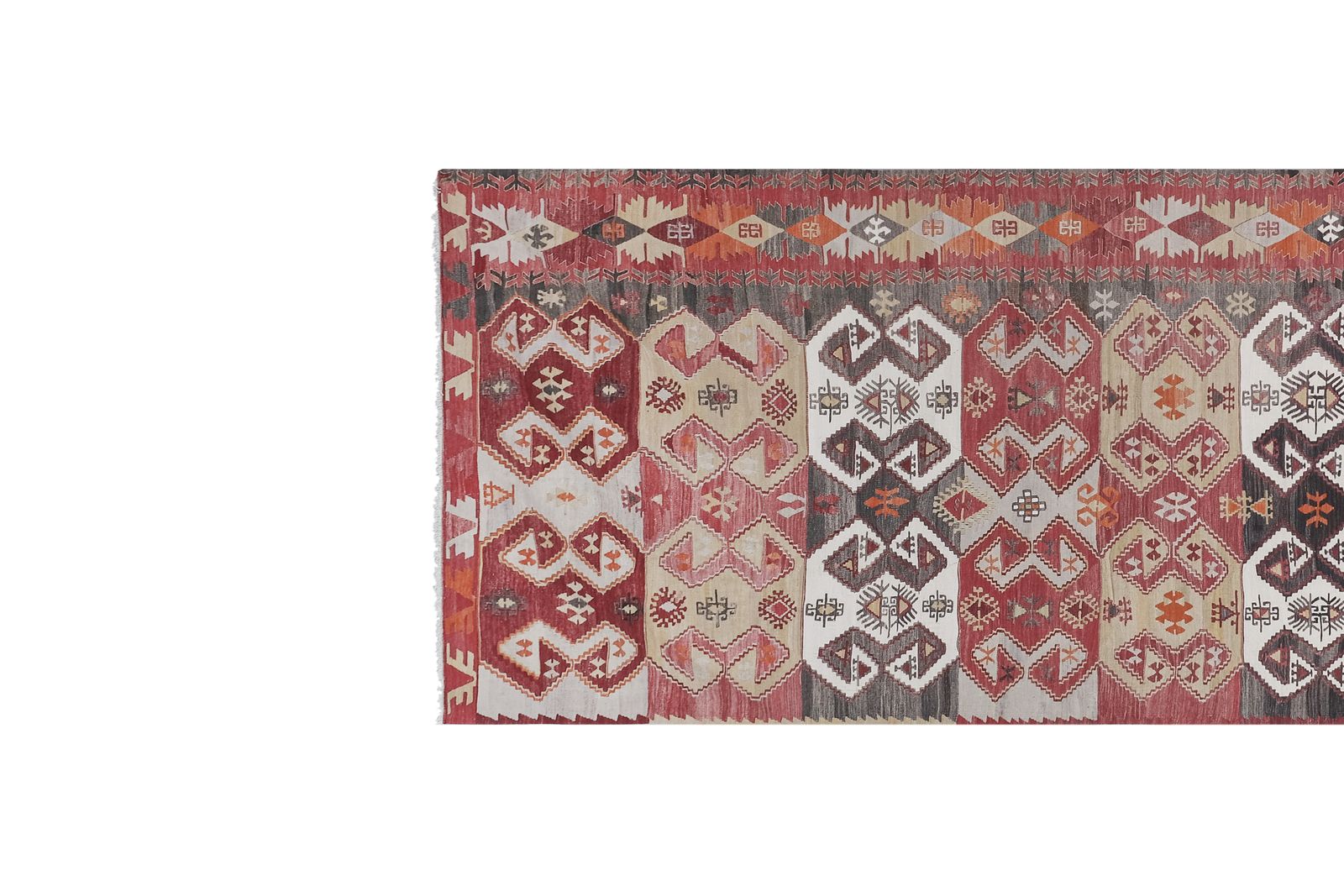 Vintage Foyer Turkish Kilim Rug 4'11'' X 14'5'' photo 1100.0