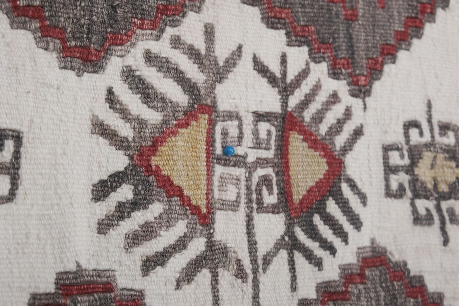 Vintage Foyer Turkish Kilim Rug 4'11'' X 14'5'' photo vintage