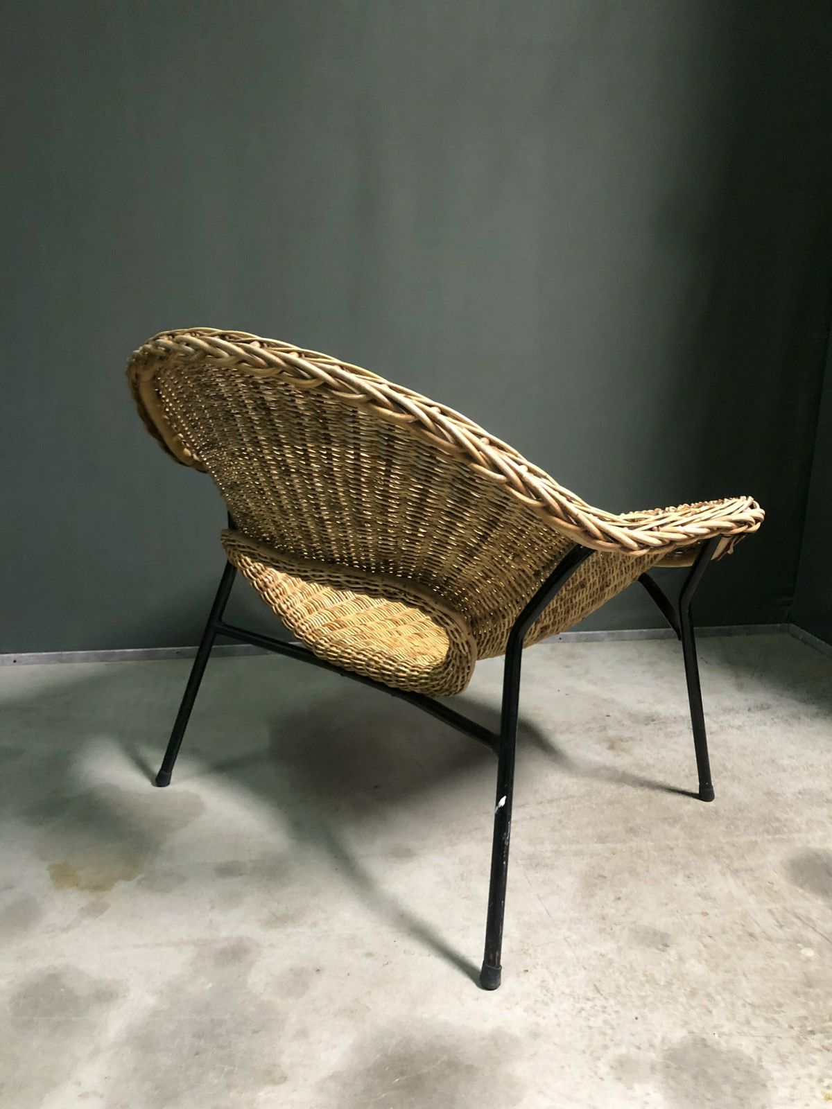 1960's Rattan Lounge Chair   Dutch. photo for sale