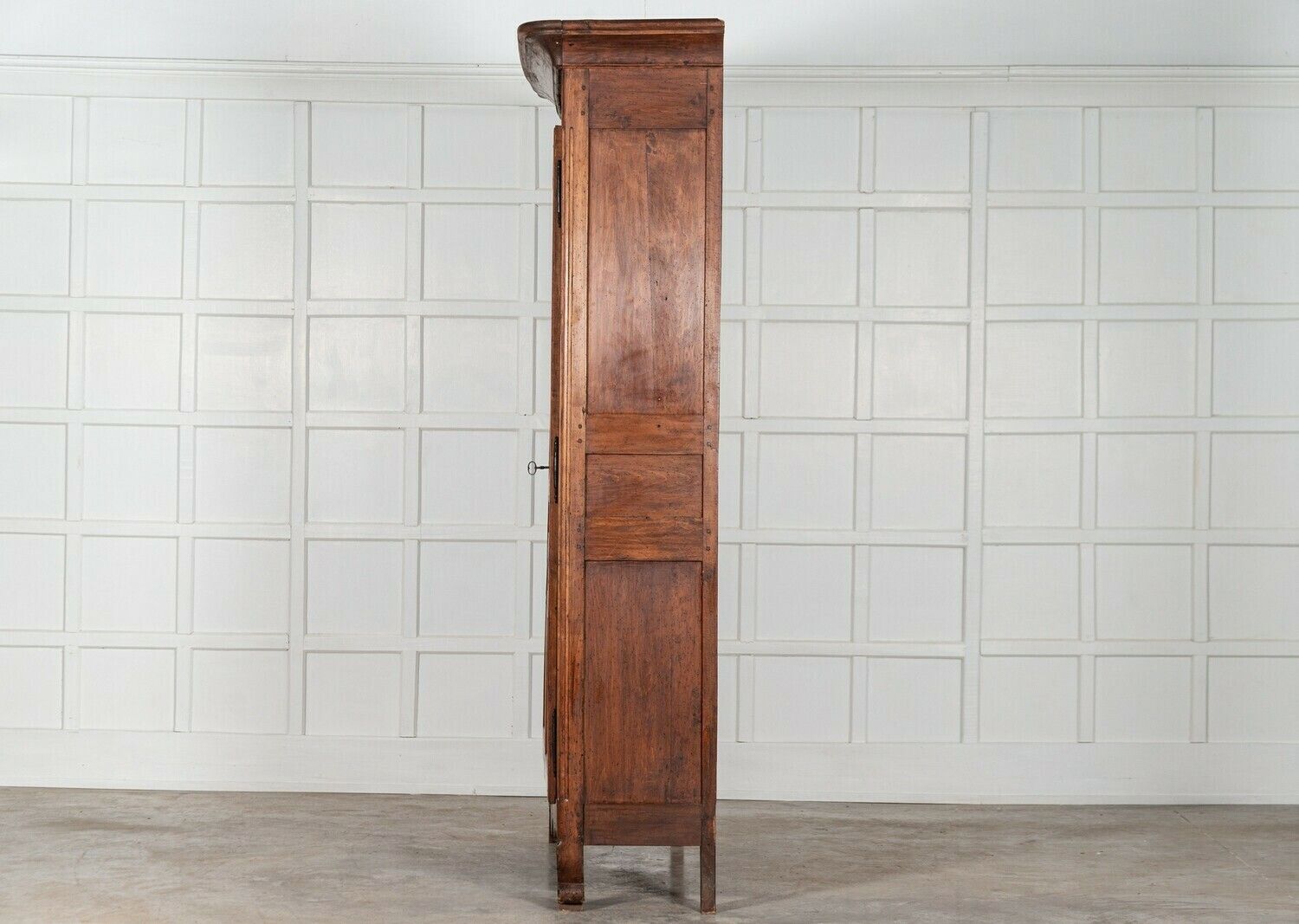 19thc French Glazed Fruitwood Armoire / Vitrine photo vintage