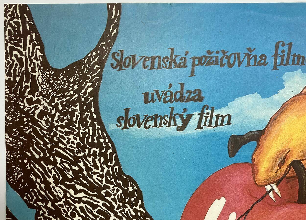 photo for sale Original Film Poster, Run, He Is Coming!, Jitka Blechová, 1986, Genuine Czech Vintage Print