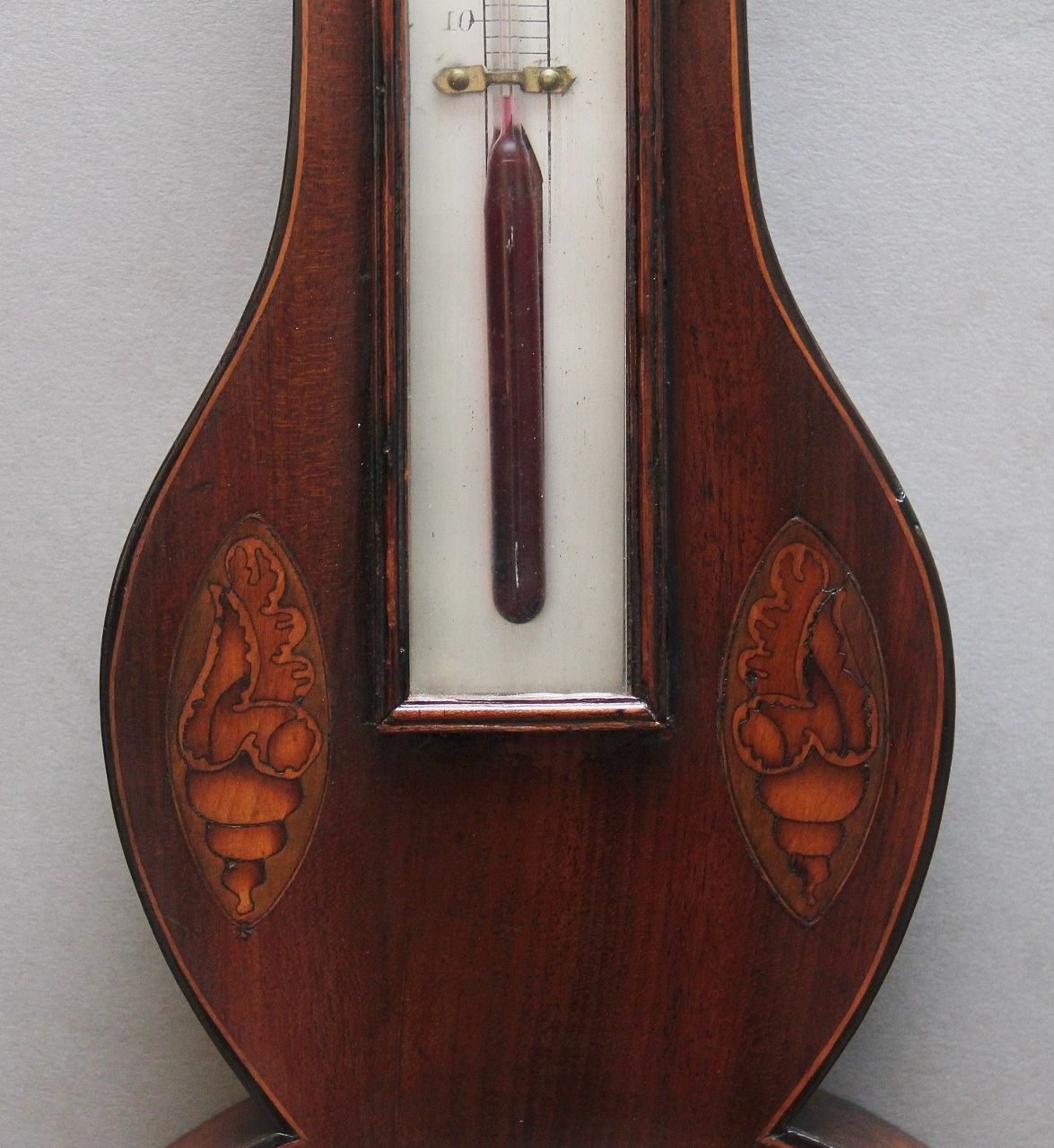 19th Century Inlaid Mahogany Banjo Barometer By L Casatelli Of Liverpool photo buy