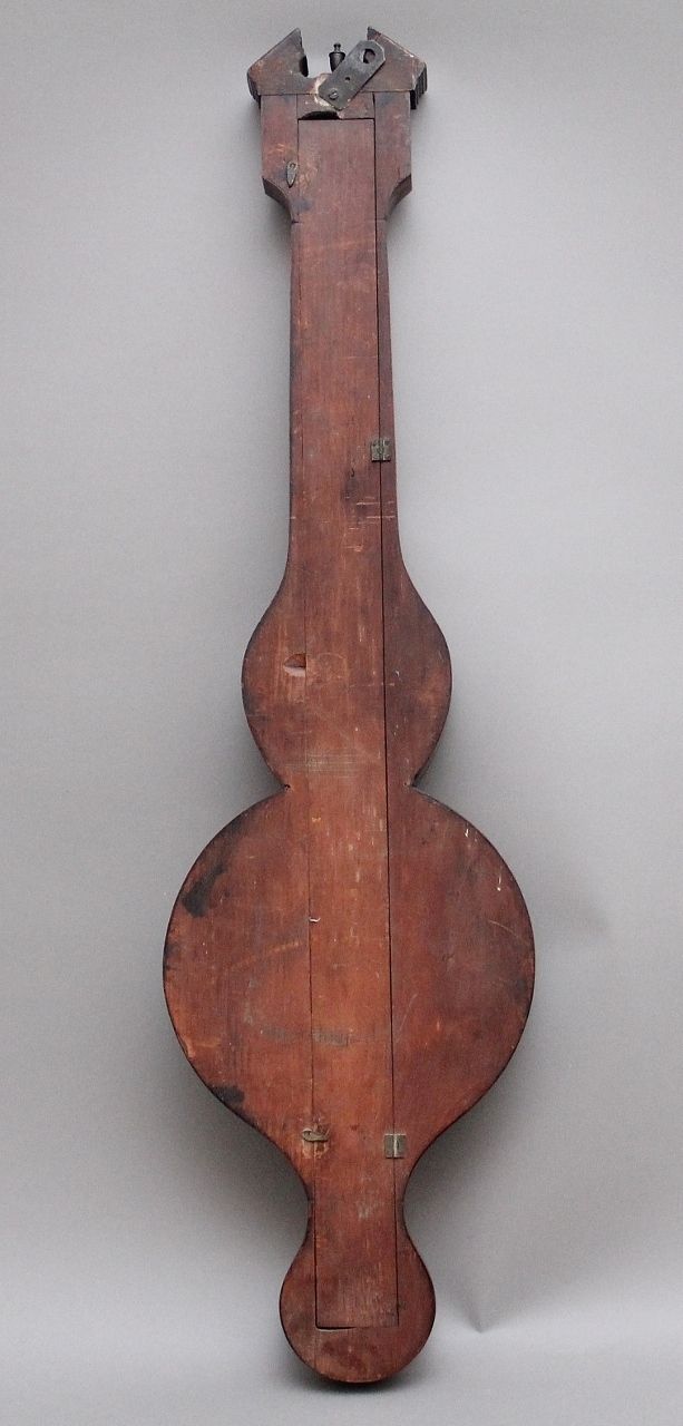 photo for sale 19th Century Inlaid Mahogany Banjo Barometer By L Casatelli Of Liverpool