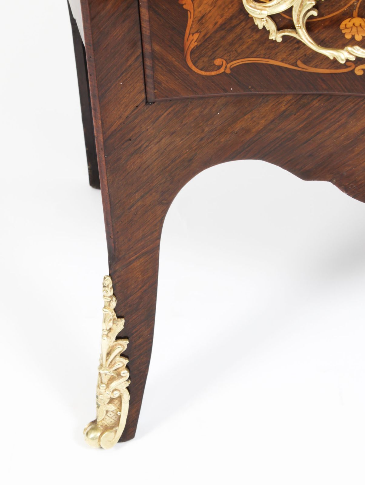 2950.0 Antique French Louis Revival Kingwood Marquetry Commode  C.1880 photo