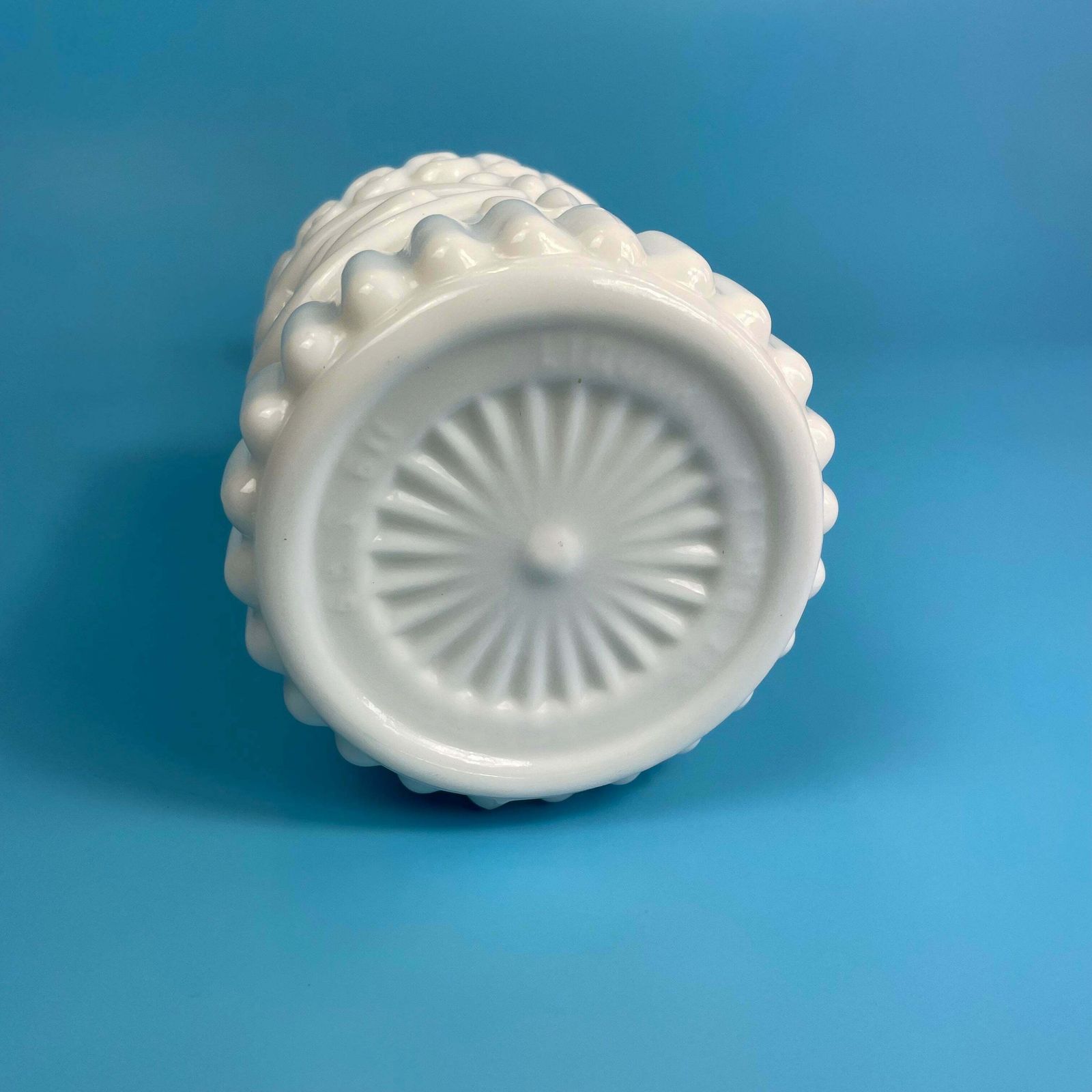 Milk Glass Decanter Hollywood Regency photo Home Decor