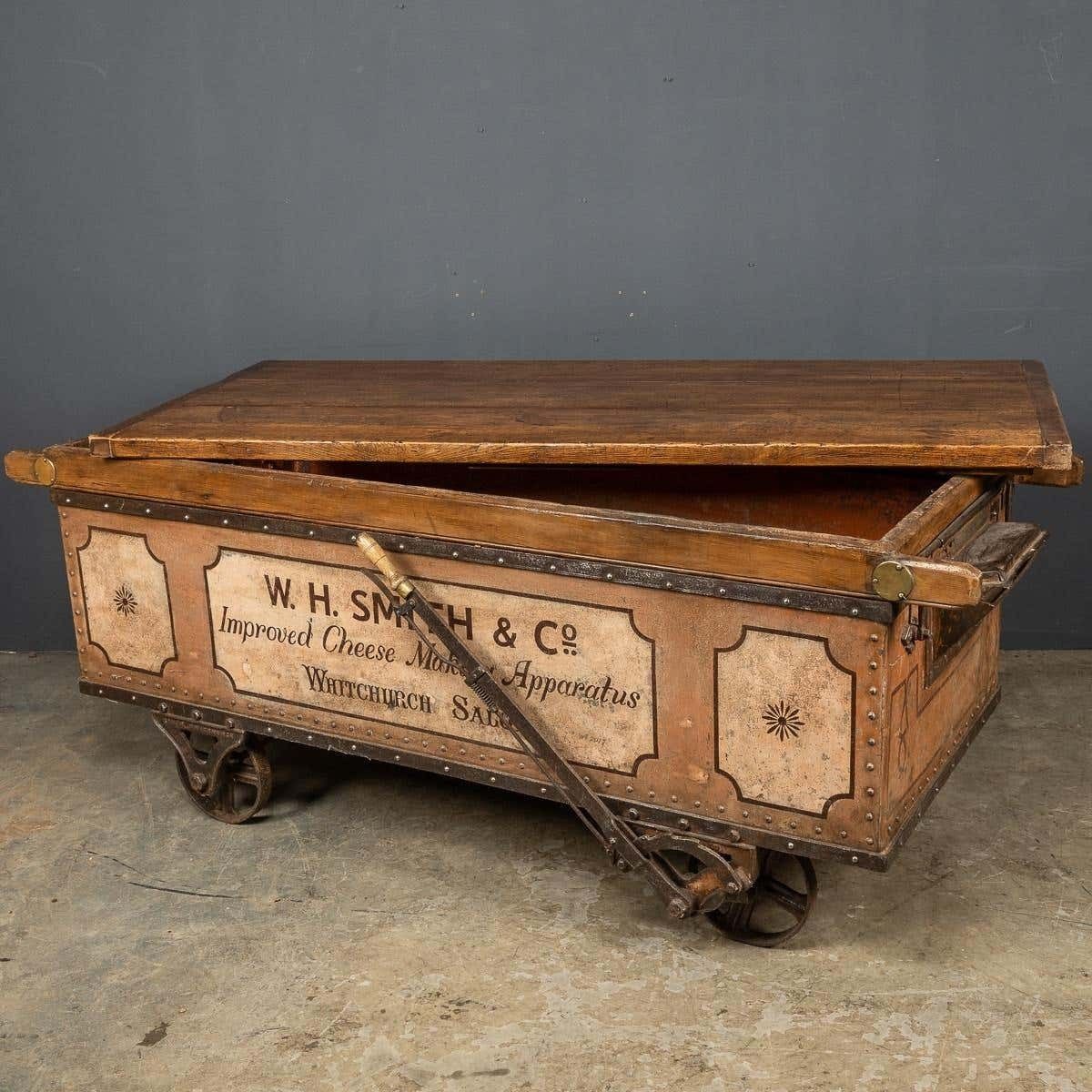 19th Century Victorian Freight Carriage With Oak Top, C.1880 photo Furniture