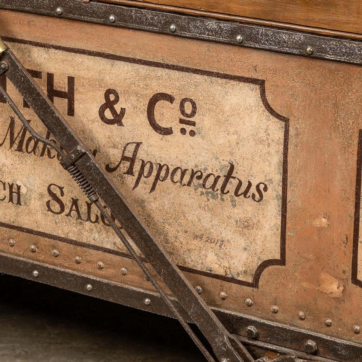 photo furniture 19th Century Victorian Freight Carriage With Oak Top, C.1880