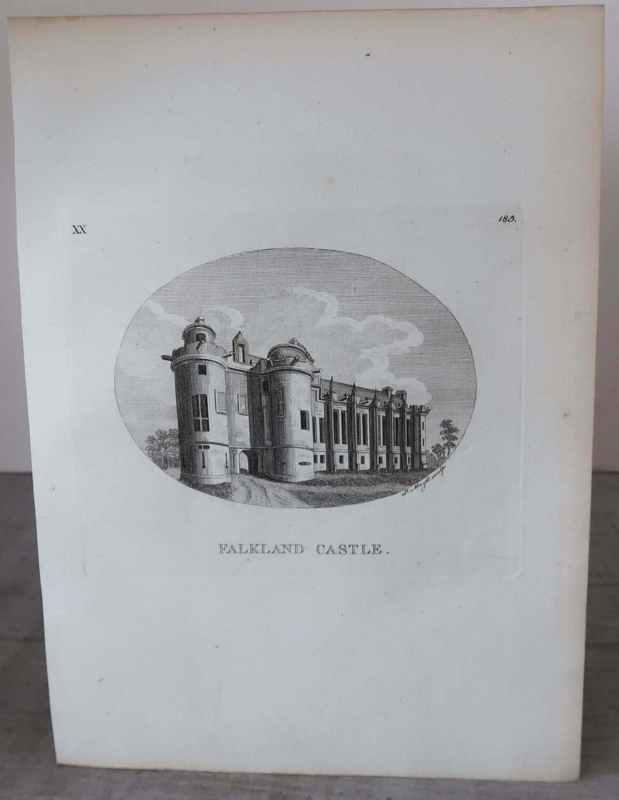 Set Of 8 Antique Prints Of Scottish Castles, Circa 1770 photo Art