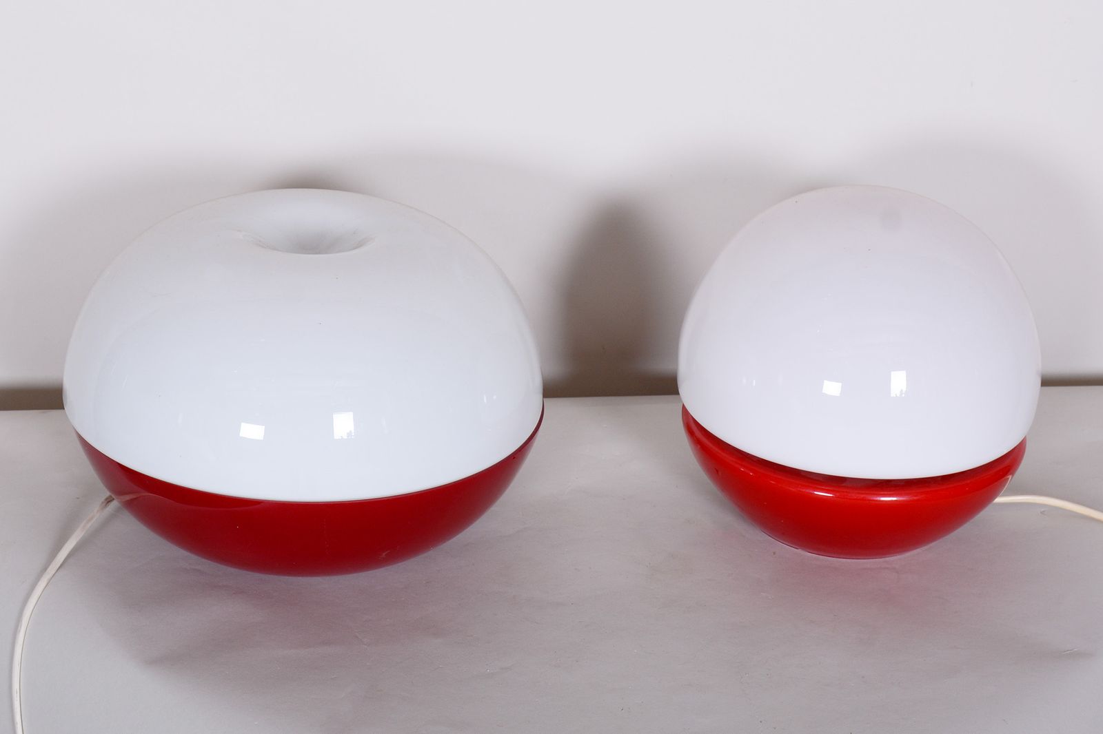 Midcentury Glass Table Lamp, Designer Stepan Tabery, Opp Jihlava, Czechia, 1960s photo 400.0