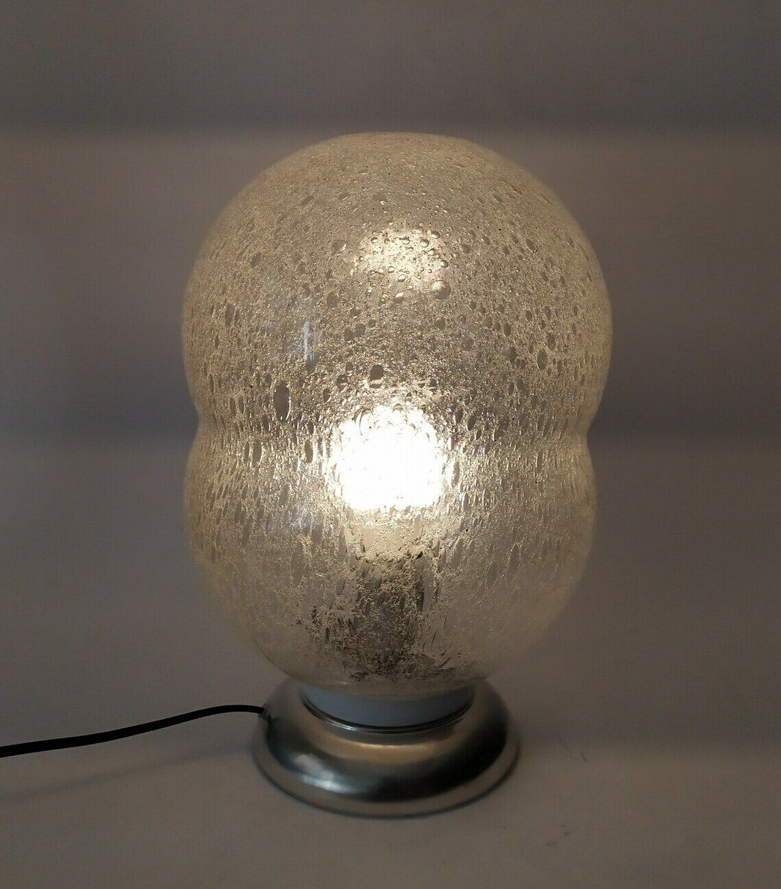 Bilobo Desk Light Vintage Design Tobia Murano Glass Shoe Space Age Table Lamp Ball Sphere Italian Boule
