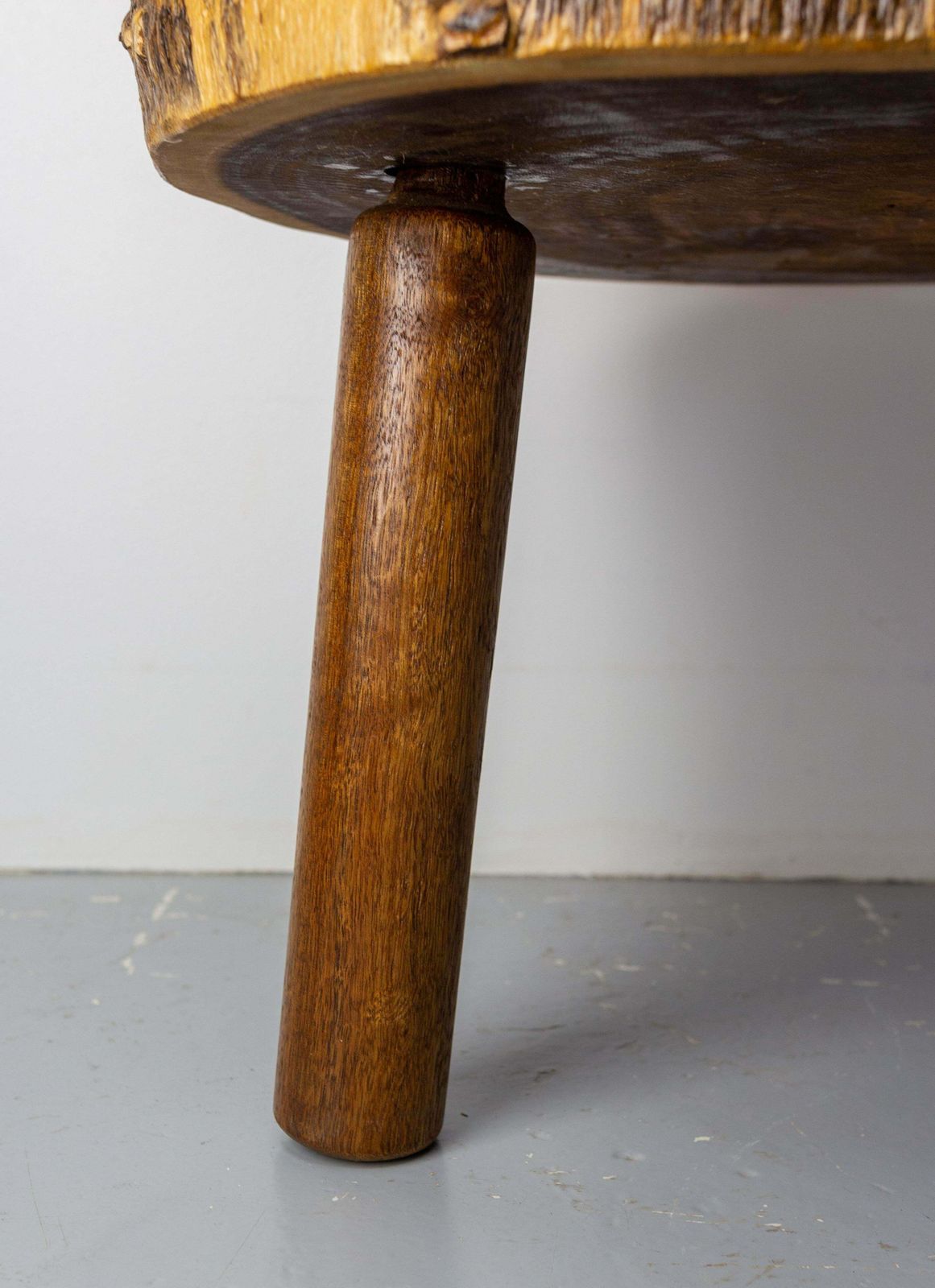 photo furniture French Brutalist Coffee Table Exotic Wood, Circa 1960