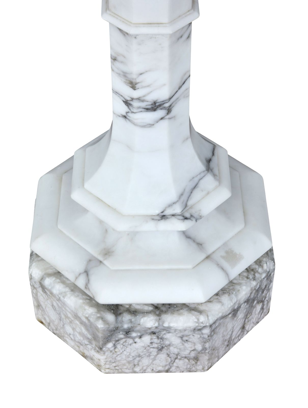 photo vinterior Early 20th Century Swedish Alabaster Figural Lamp