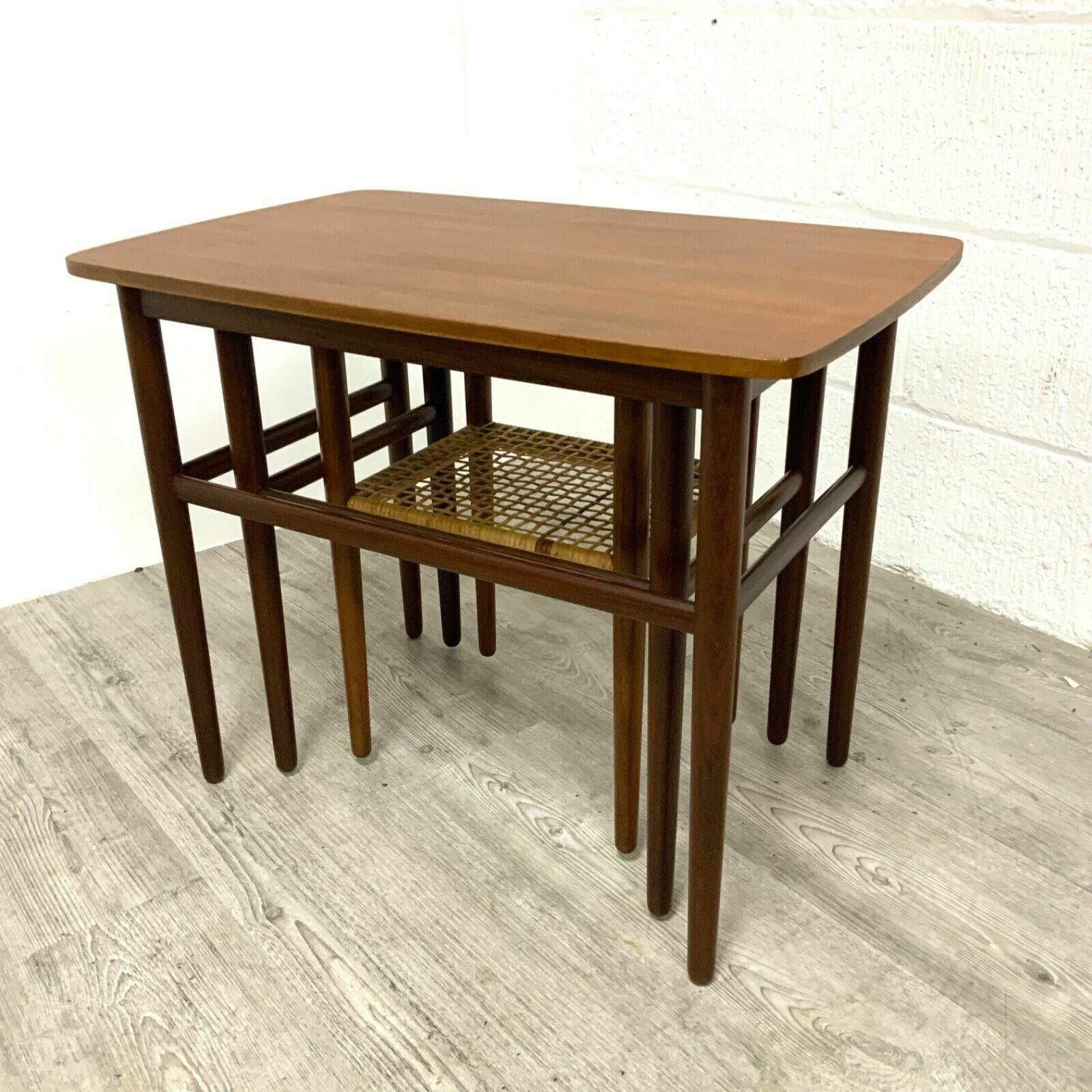 Johnnes Andersen Teak Nest Of Tables For Cfc Silkeborg  Danish Mid Century photo Furniture