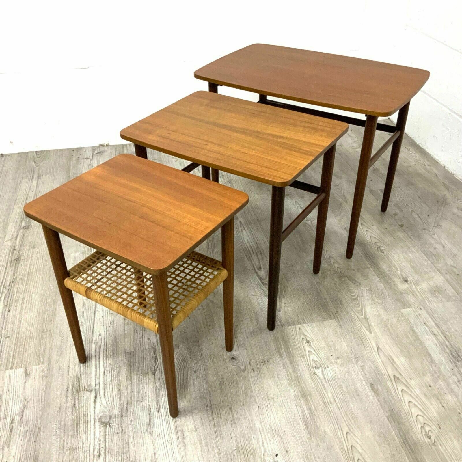 Johnnes Andersen Teak Nest Of Tables For Cfc Silkeborg  Danish Mid Century photo buy
